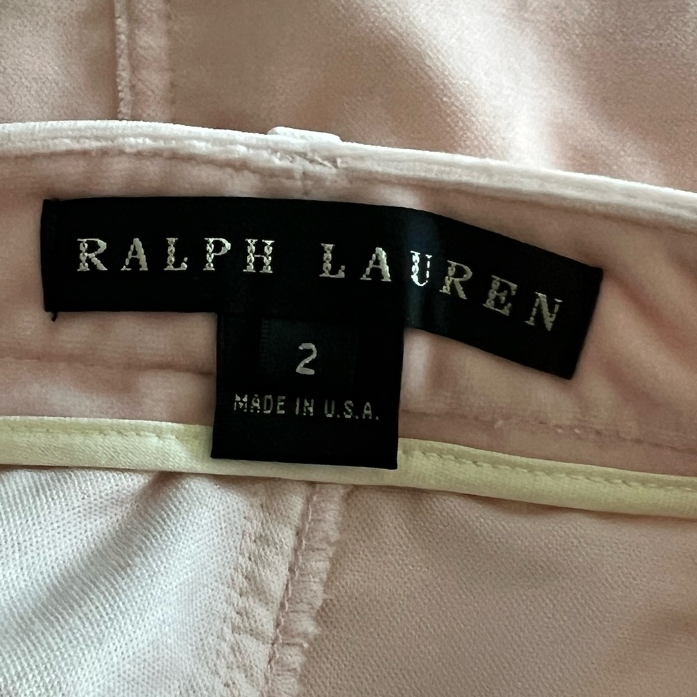 Ralph Lauren Blush Velvet Mini Skirt - Picture 4 of 5